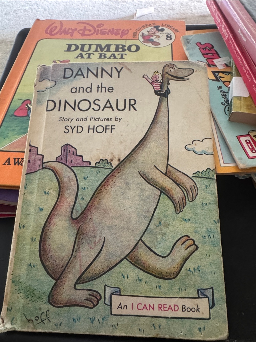 Disney Danny and the Dinosaur Vintage Green Cover Art
